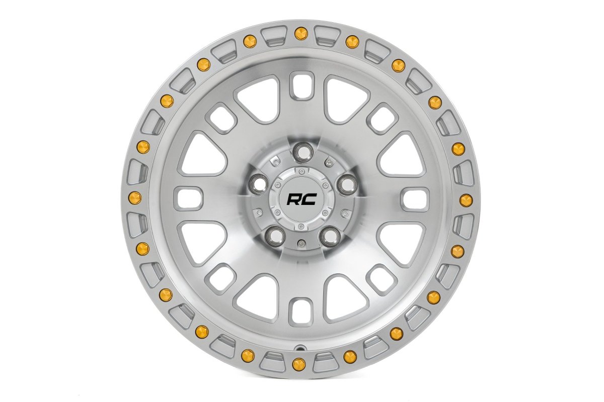 Wheel - Rough Country - 82 Series, One-Piece, 17x9, 5x4.5, -12mm - Full Machined